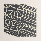 Black and white abstract flower art pattern Wrapping Paper Gallery Image 3
