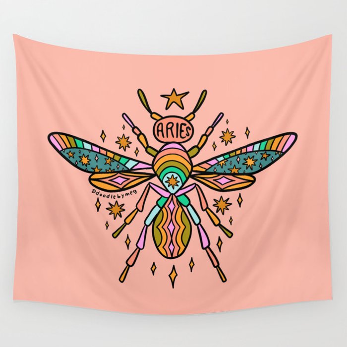 Aries Wasp Wall Tapestry Gallery Image 1