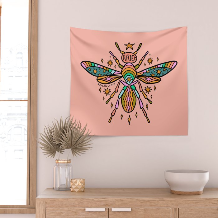 Aries Wasp Wall Tapestry Gallery Image 2