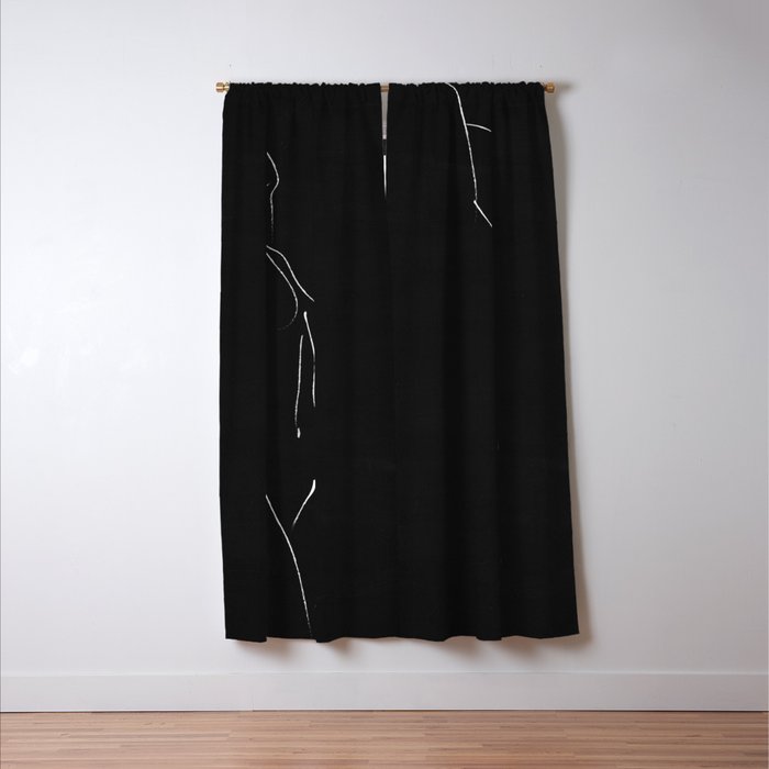 Minimal Line Drawing Figure Window Curtain Gallery Image 3
