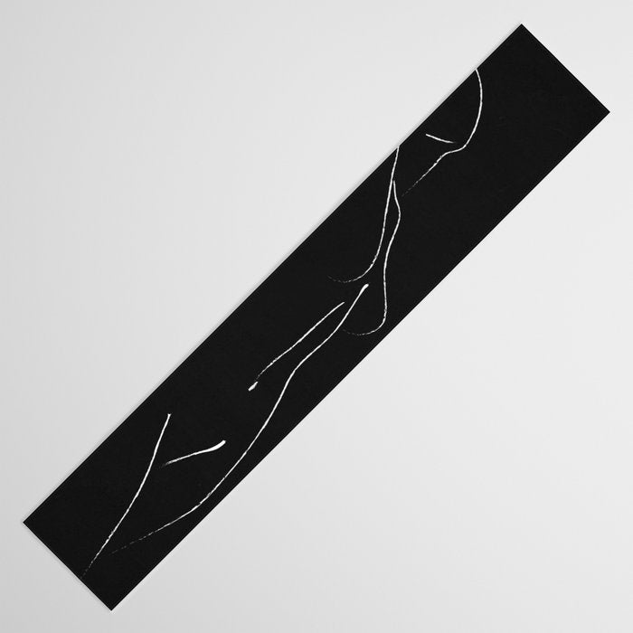 Minimal Line Drawing Figure Table Runner Gallery Image 3