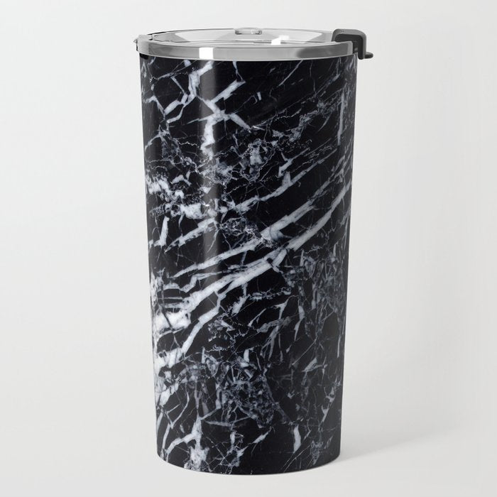 Real Marble Black Travel Mug Gallery Image 2