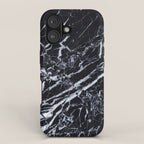 Real Marble Black iPhone Case Gallery Image 1