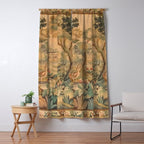 Antique Aubusson Tapestry Romantic 18th Century Manor House Window Curtain Gallery Image 5