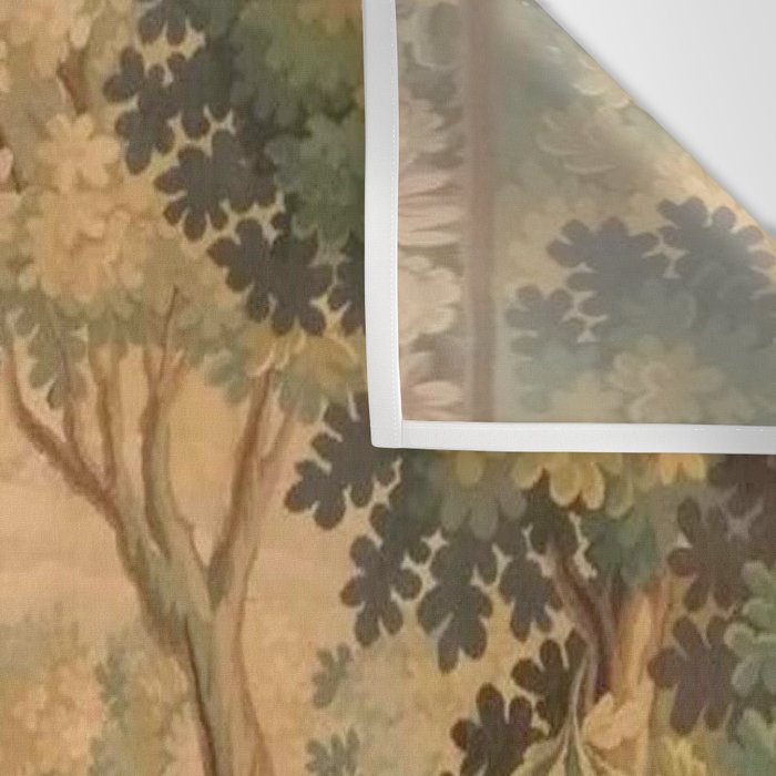 Antique Aubusson Tapestry Romantic 18th Century Manor House Wall Tapestry Gallery Image 3