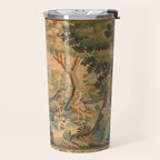 Antique Aubusson Tapestry Romantic 18th Century Manor House Travel Mug Gallery Image 2