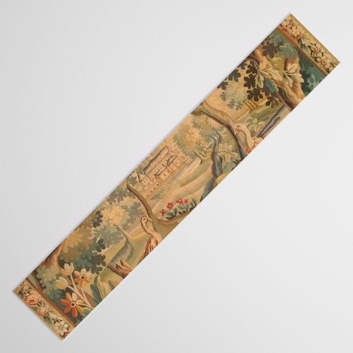 Antique Aubusson Tapestry Romantic 18th Century Manor House Table Runner Gallery Image 3