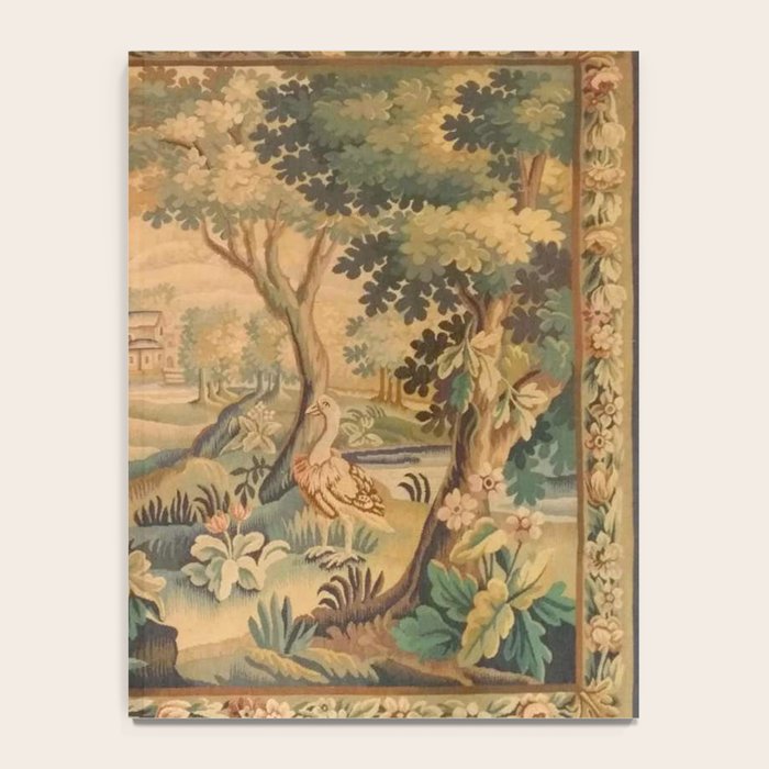 Antique Aubusson Tapestry Romantic 18th Century Manor House Notebook Gallery Image 4