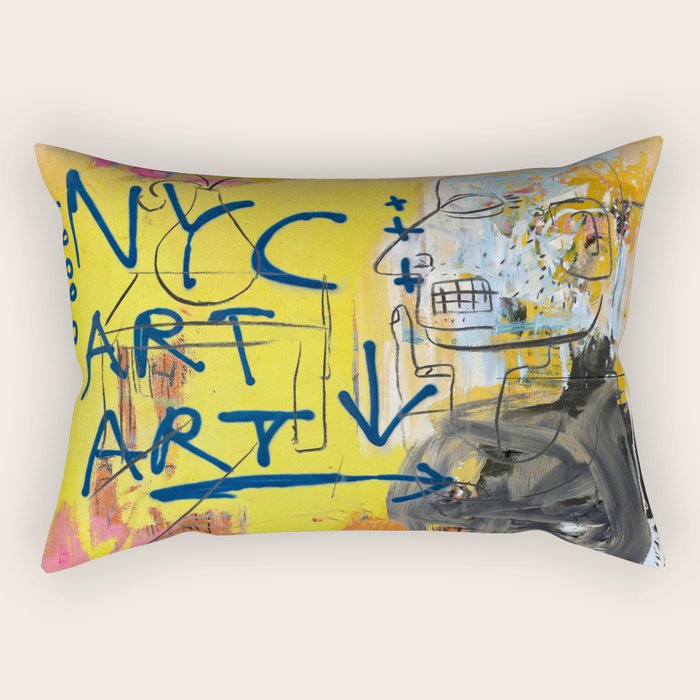 NYC Art Art Rectangular Pillow Gallery Image 1
