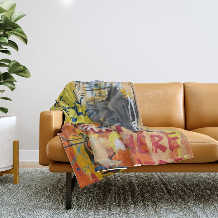 NYC Art Art Throw Blanket Gallery Image 1