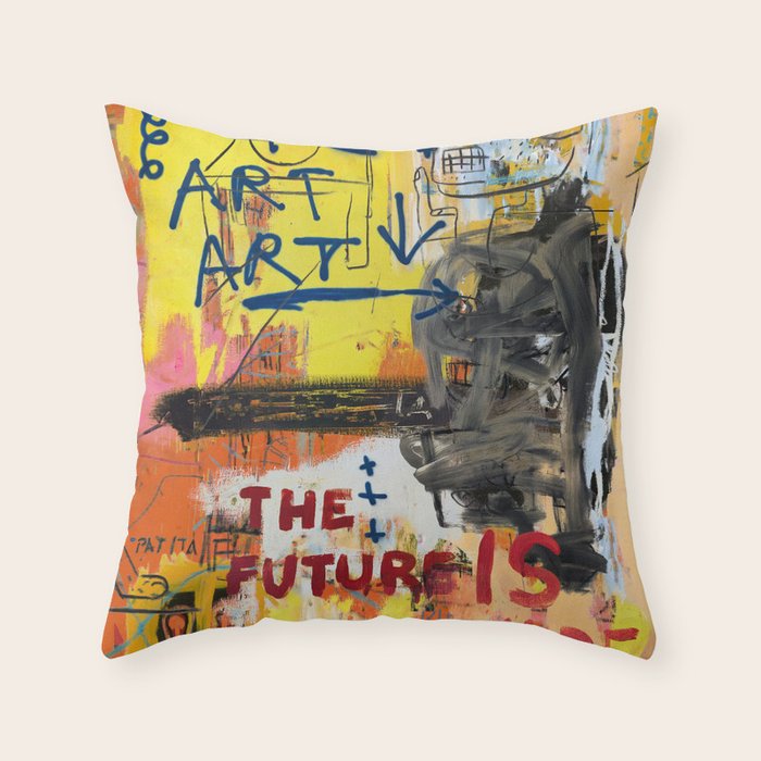 NYC Art Art Throw Pillow Gallery Image 1