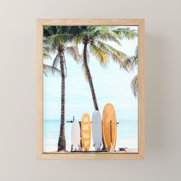Choose Your Surfboard Mini Art Print Gallery Image 1
