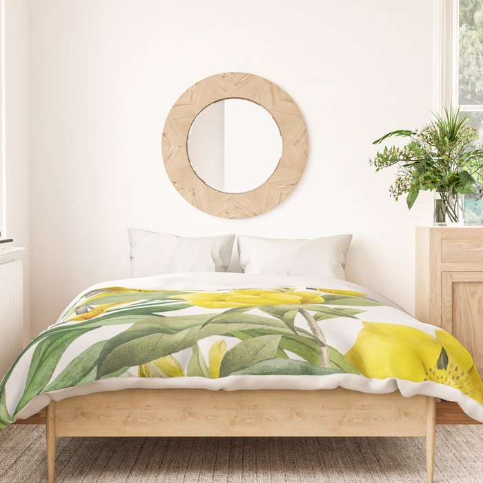 Yellow Flowers Duvet Cover Gallery Image 3