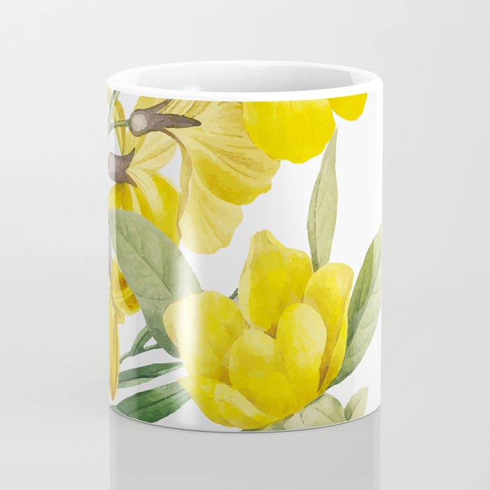 Yellow Flowers Coffee Mug Gallery Image 4