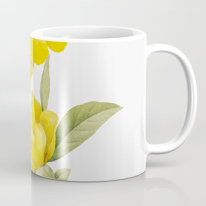 Yellow Flowers Coffee Mug Gallery Image 1