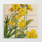 Yellow Flowers Wood Wall Art Gallery Image 1