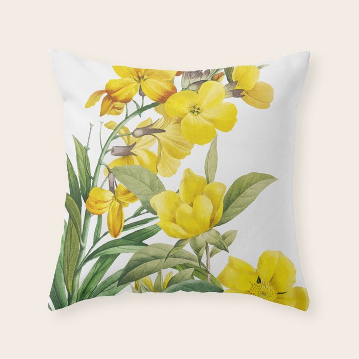 Yellow Flowers Throw Pillow Gallery Image 6