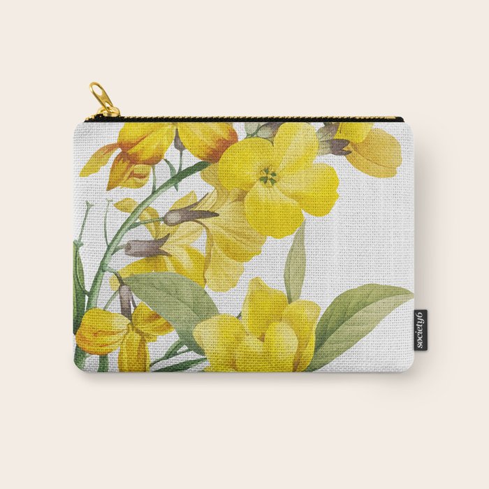 Yellow Flowers Carry All Pouch Gallery Image 1
