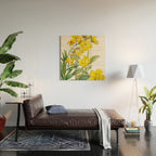 Yellow Flowers Wood Wall Art Gallery Image 2