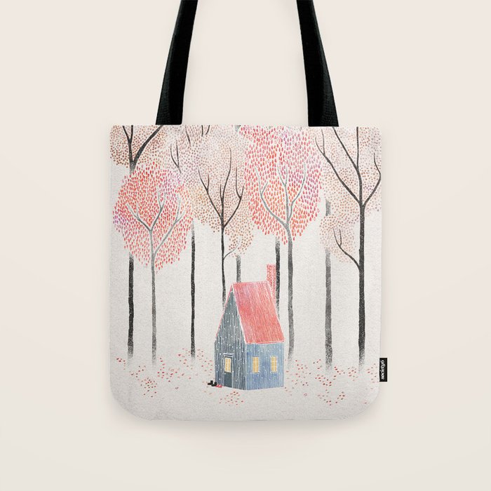 Cabin in the Woods Tote Bag Gallery Image 1