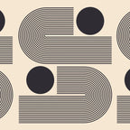 Abstraction_BLACK_LINE_DOT_POP_ART_Minimalism_004D Coffee Mug Gallery Image 2