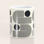 Abstraction_BLACK_LINE_DOT_POP_ART_Minimalism_004D Coffee Mug Gallery Image 4