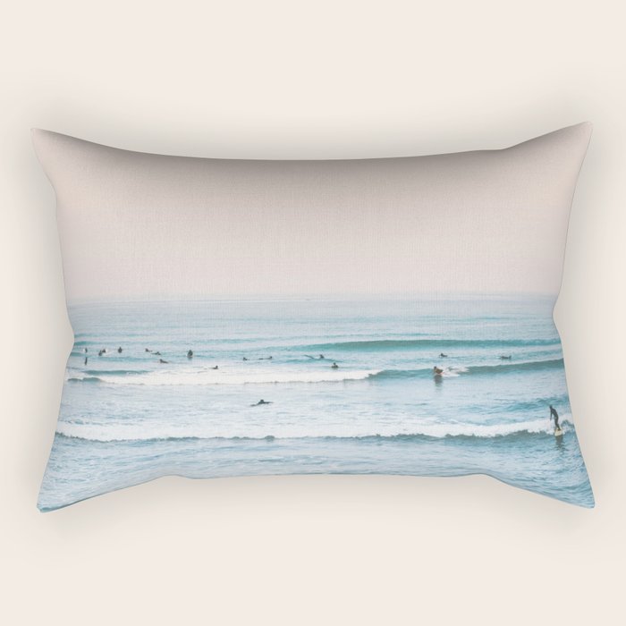 Surfers Rectangular Pillow Gallery Image 1