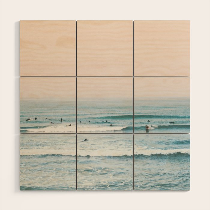 Surfers Wood Wall Art Gallery Image 1