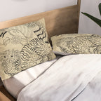 Tiger and hawk Type1 - Minhwa-Korean traditional folk art Pillow Sham Gallery Image 2
