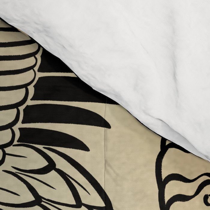 Tiger and hawk Type1 - Minhwa-Korean traditional folk art Comforter Gallery Image 4