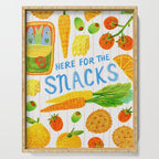 Kitchen Snacks & Apps in Orange & White Serving Tray Gallery Image 1