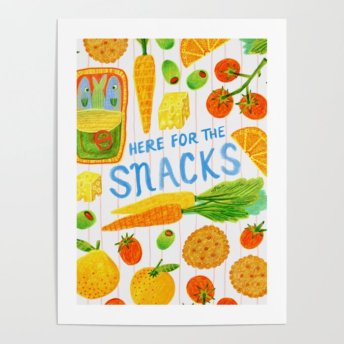 Kitchen Snacks & Apps in Orange & White Poster Gallery Image 4
