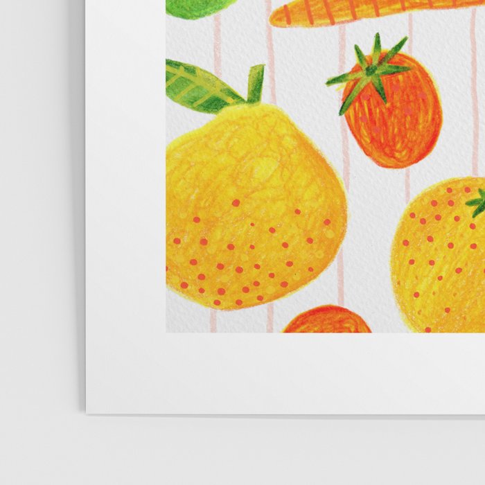 Kitchen Snacks & Apps in Orange & White Poster Gallery Image 3