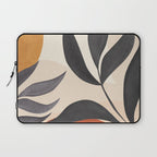 Minimal Abstract Art Tropical Leaves 5 Laptop Sleeve Gallery Image 1