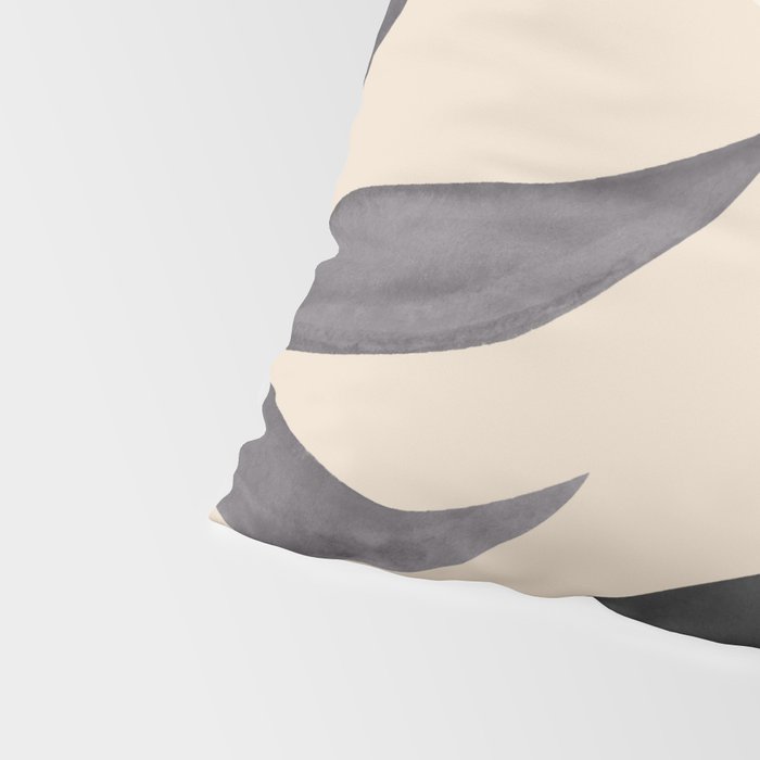 Minimal Abstract Art Tropical Leaves 5 Pillow Sham Gallery Image 4