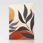 Minimal Abstract Art Tropical Leaves 5 Stationery Card Gallery Image 2