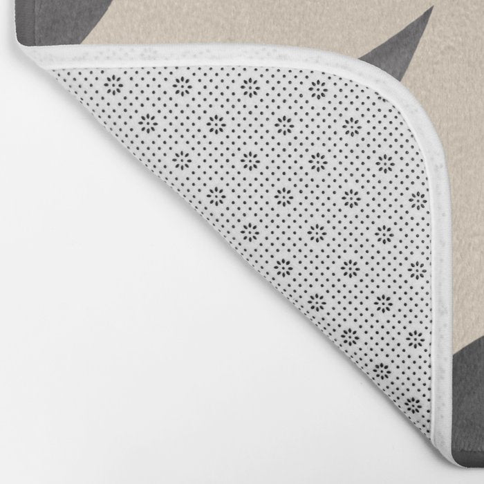 Minimal Abstract Art Tropical Leaves 5 Bath Mat Gallery Image 2