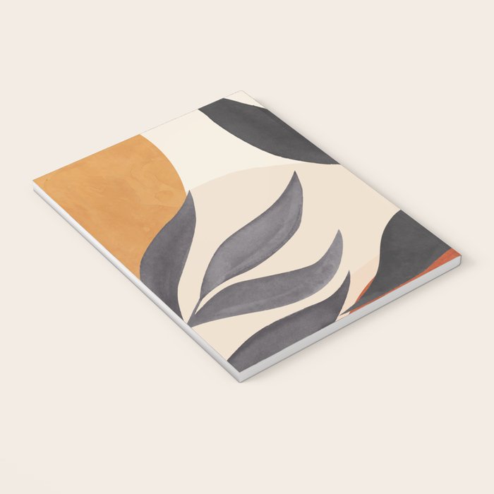 Minimal Abstract Art Tropical Leaves 5 Notebook Gallery Image 3