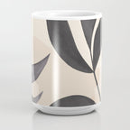 Minimal Abstract Art Tropical Leaves 5 Coffee Mug Gallery Image 4