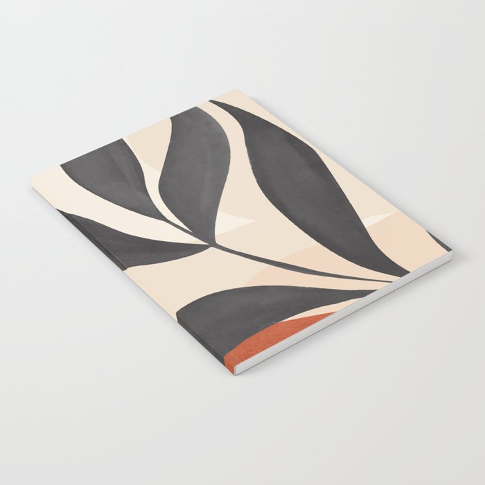 Minimal Abstract Art Tropical Leaves 5 Notebook Gallery Image 2