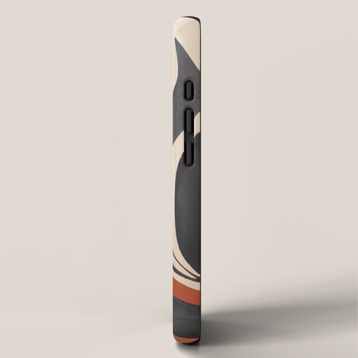 Minimal Abstract Art Tropical Leaves 5 iPhone Case Gallery Image 2