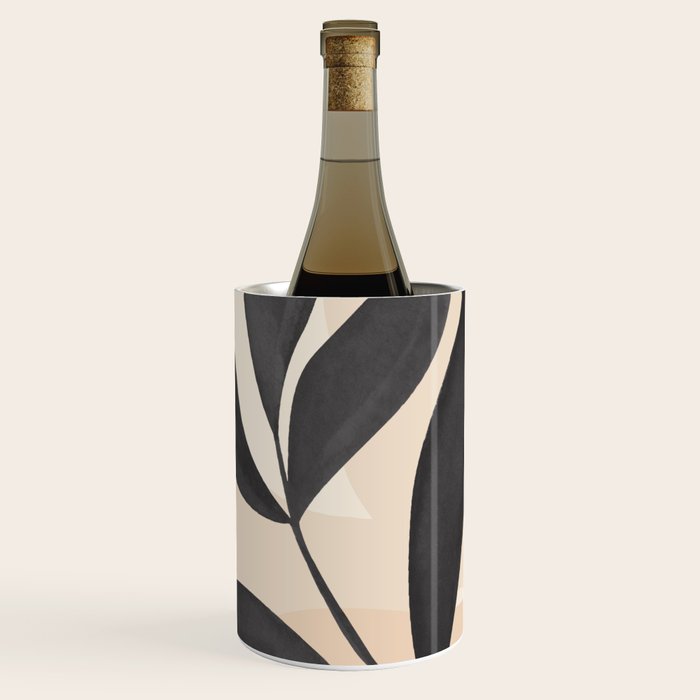Minimal Abstract Art Tropical Leaves 5 Wine Chiller Gallery Image 3