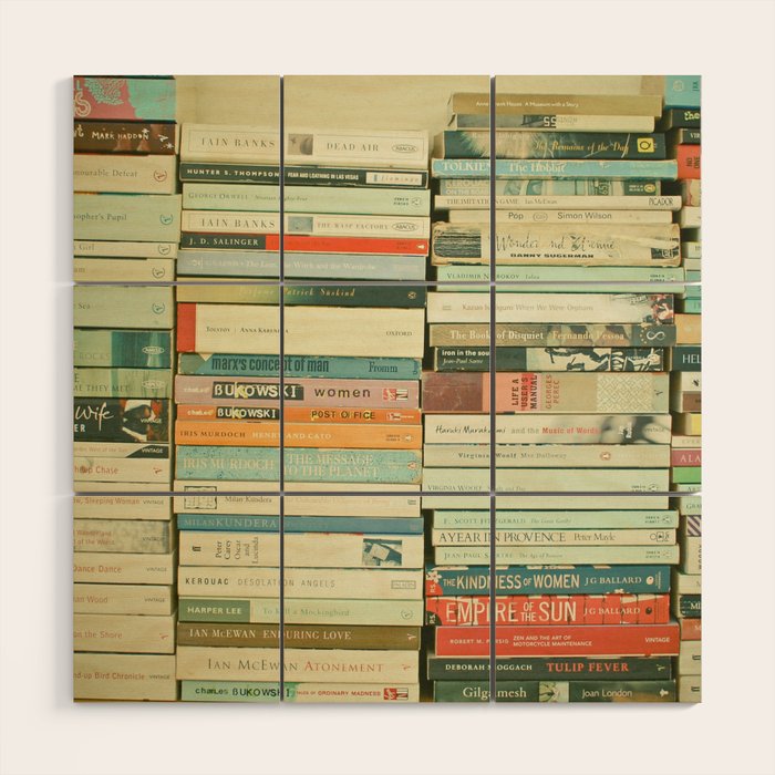 Bookworm Wood Wall Art Gallery Image 1