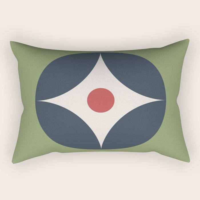 Modern Geometric Starburst Rectangular Pillow Gallery Image 1