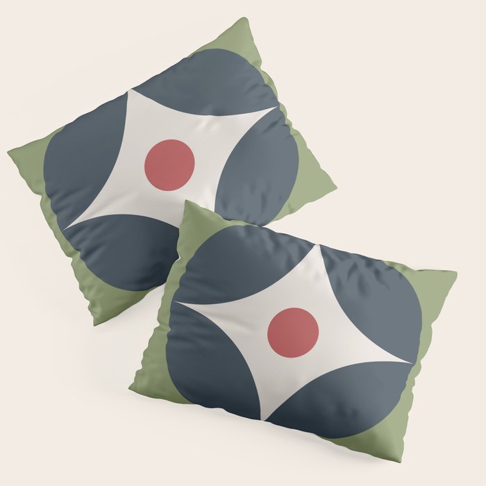 Modern Geometric Starburst Pillow Sham Gallery Image 3