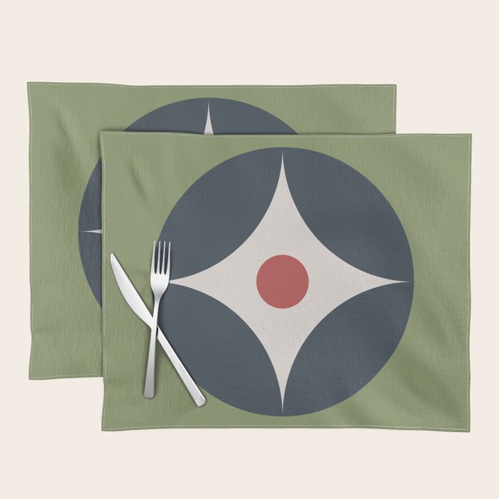 Modern Geometric Starburst Placemat Gallery Image 1