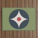 Modern Geometric Starburst Outdoor Rug Gallery Image 1