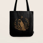 Owl Moon - Gold Tote Bag Gallery Image 1