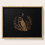 Owl Moon - Gold Serving Tray Gallery Image 1