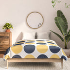navy and yellow dots Comforter Gallery Image 3